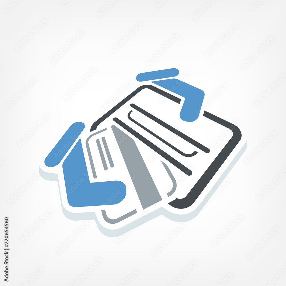 Credit card 3d label Credit card 3d label