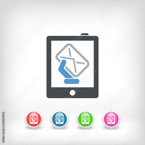 Tablet message icon