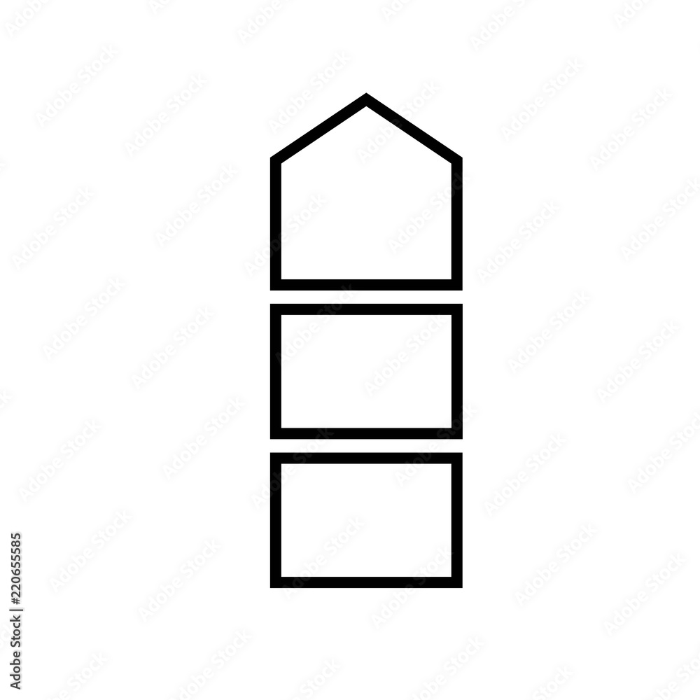 Line icon growth arrow symbol isolated on white background. Vector illustration. Line icon growth arrow symbol isolated on white background. Vector illustration.