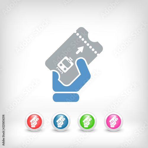Train ticket icon