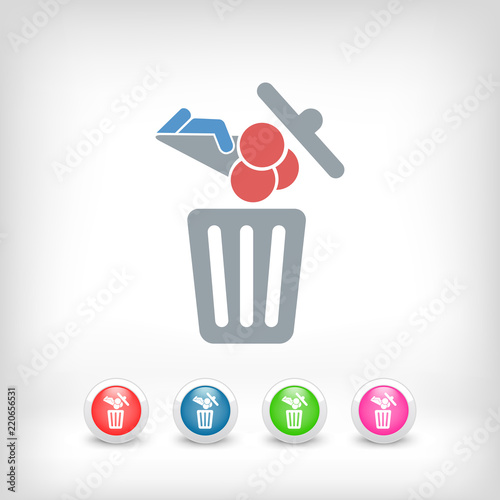 Food trash icon