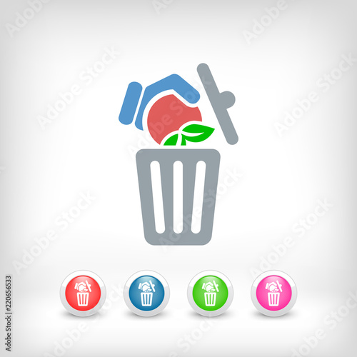 Food trash icon