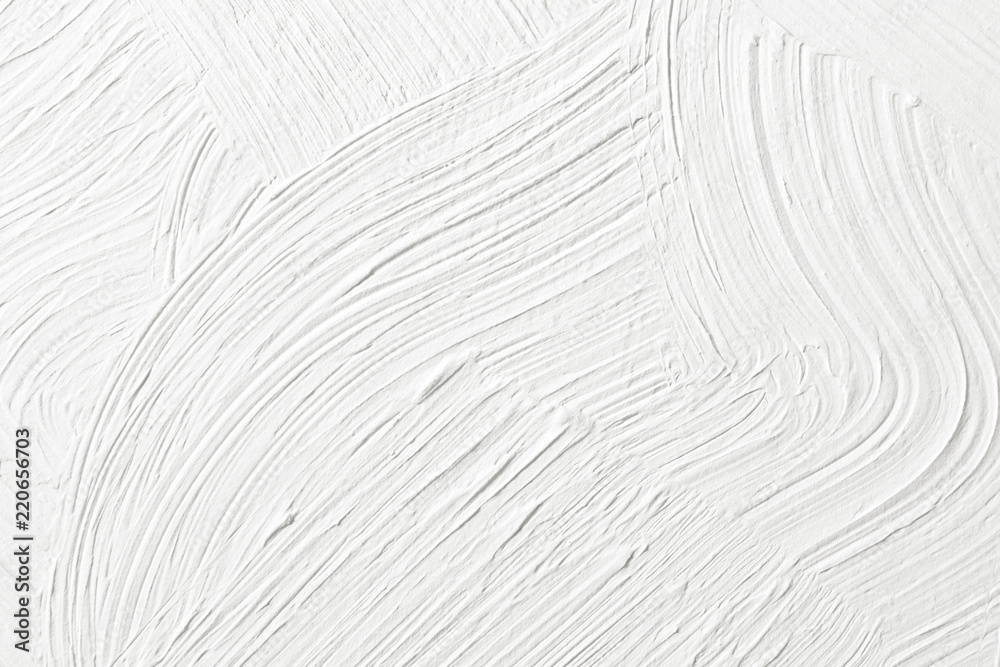 Textured white plaster on the wall. Background image, texture. - obrazy, fototapety, plakaty 