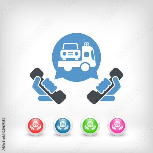 Wrecker call icon