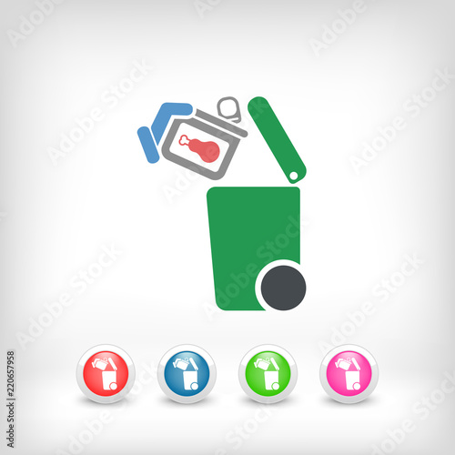 Separate waste collection icon