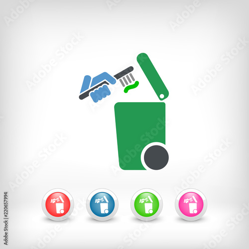 Separate waste collection icon