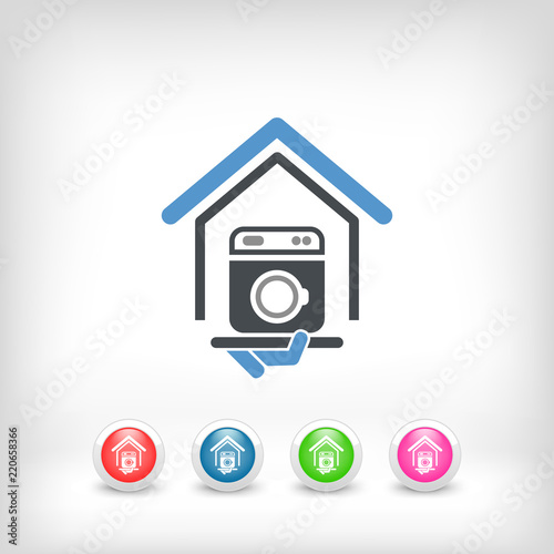Washing machine icon © Myvector