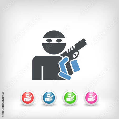 Thief armed