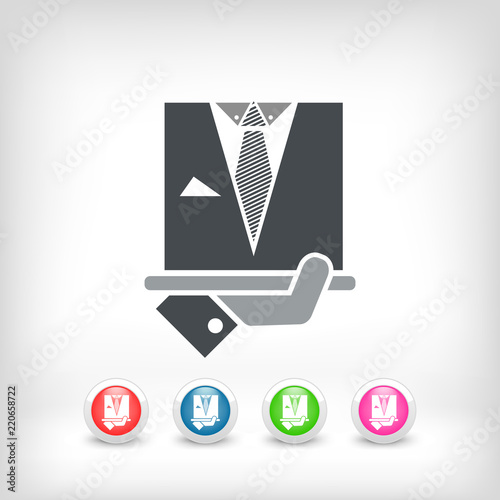 Fashion man dress icon
