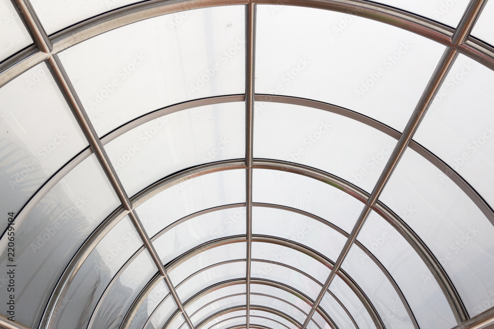 A roof designed in the form of arched tunnel A roof designed in the form of arched tunnel