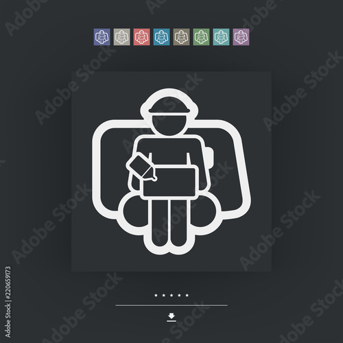 Bellboy concept icon