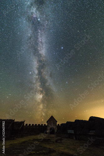 Stargate, milky way over the entrance to the fortress