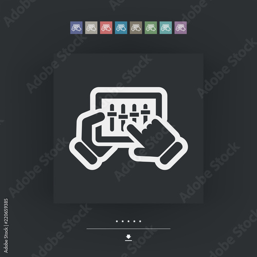 Touchscreen mixer icon