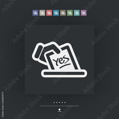 Vote concept icon