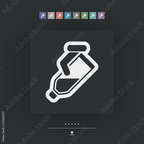 Pour liquid bottle