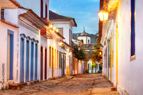 Streets of Colonial Paraty photo