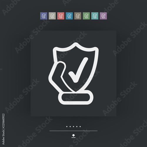 Protection shield icon