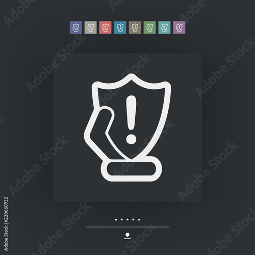 Protection shield icon