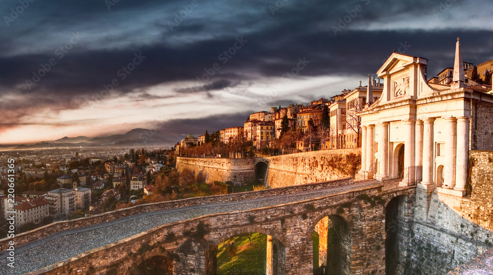 Bergamo's walls Italy