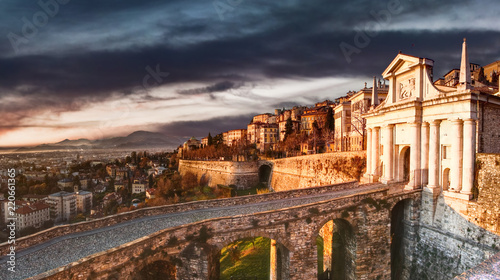 Bergamo's walls Italy