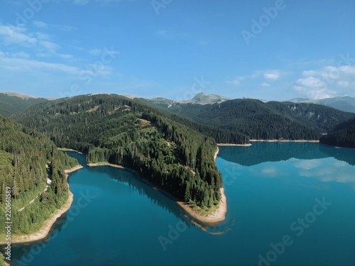 lake drone landscape