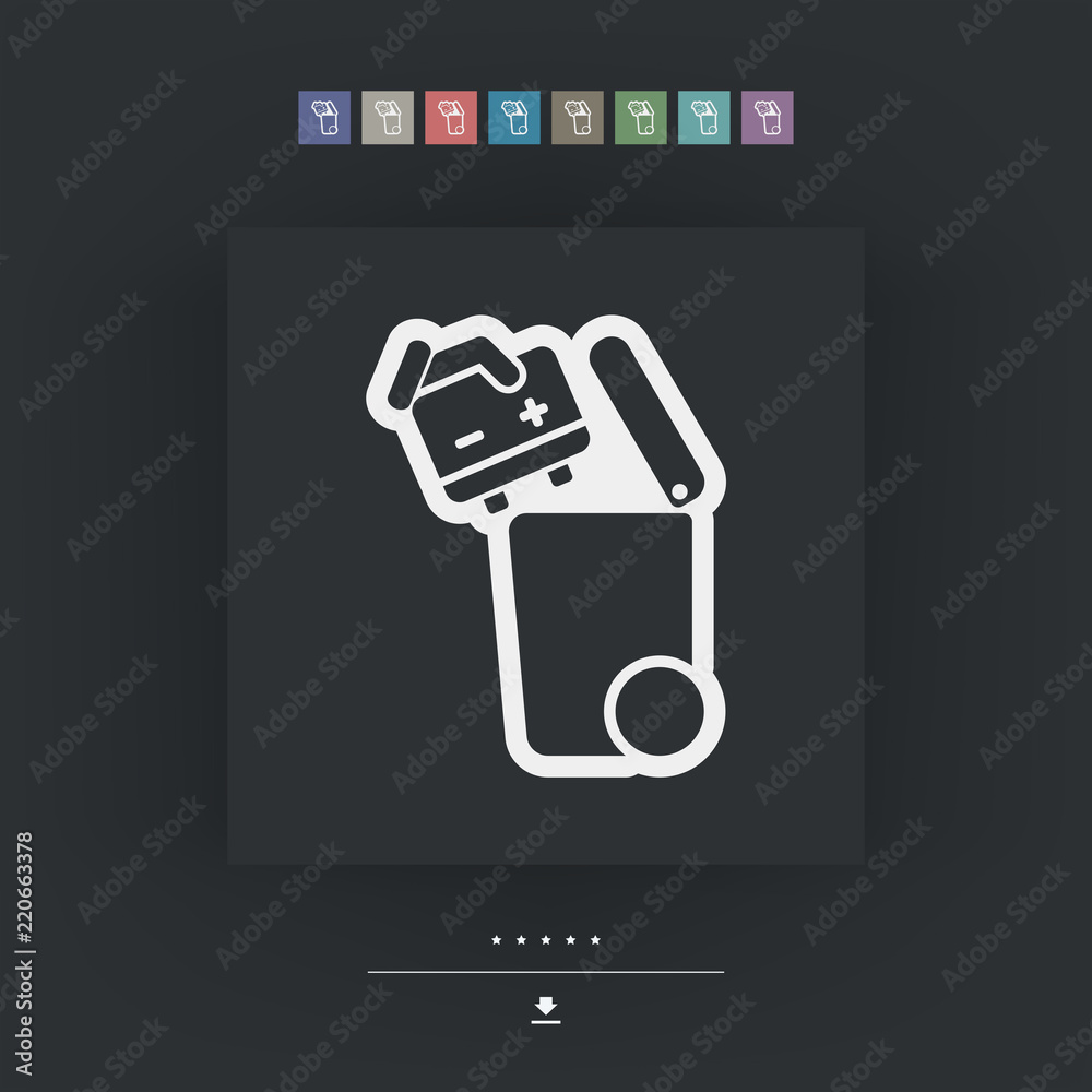 Separate waste collection icon Separate waste collection icon