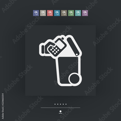 Separate waste collection icon