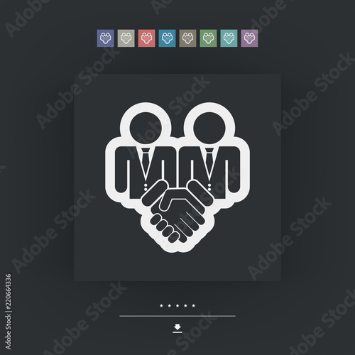 Corporate agreement icon