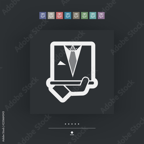 Fashion man dress icon