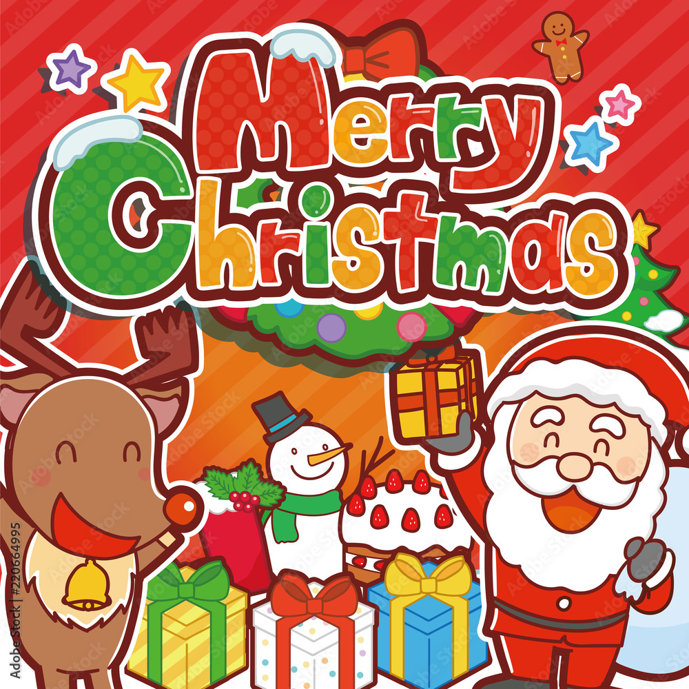 Obraz premium イラスト素材: クリスマス バナー イラスト