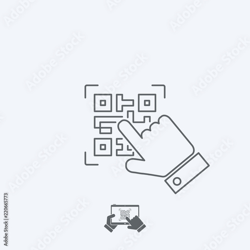 Qrcode thin icon
