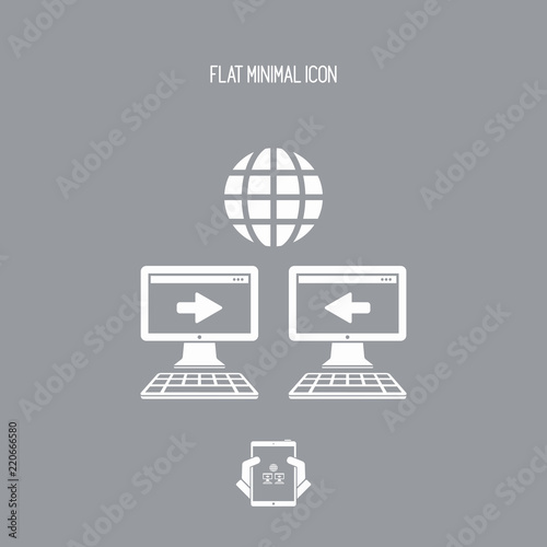 International network data - Minimal flat icon