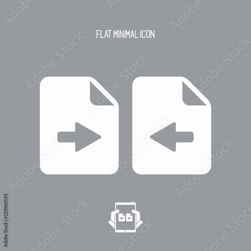 File synchronization - Minimal flat icon