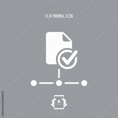 Shared file - Flat minimal icon