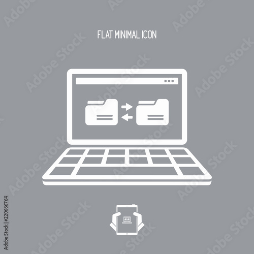 Backup folder - Flat minimal icon