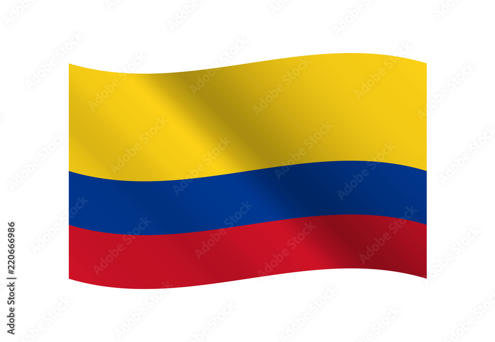 Fototapeta premium Colombia flag