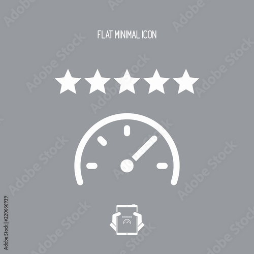 Top speed - Flat minimal icon