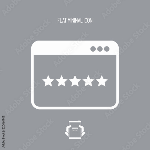 Application top rating - Flat minimal icon