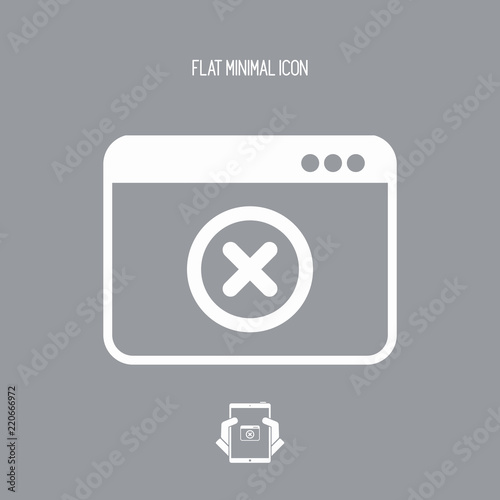 Alert window - Flat minimal icon