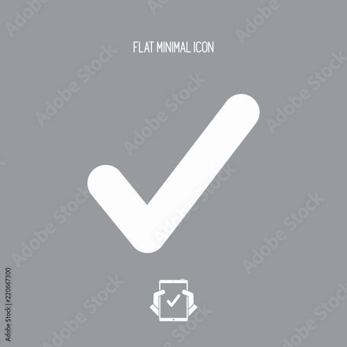 Check symbol - Vector flat minimal icon