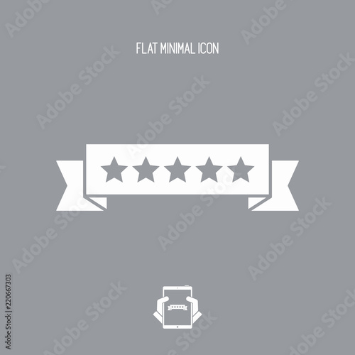 Top rating - Vector flat minimal icon