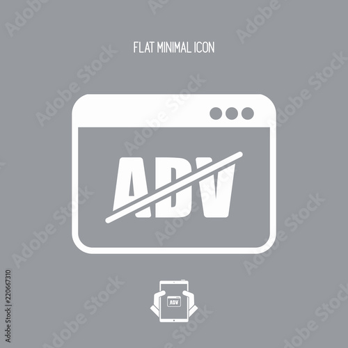 Block ADV - Vector flat minimal icon