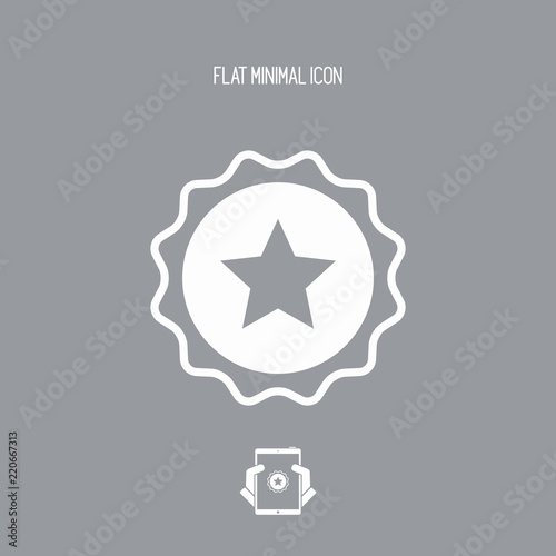 Rating symbol - Vector flat minimal icon