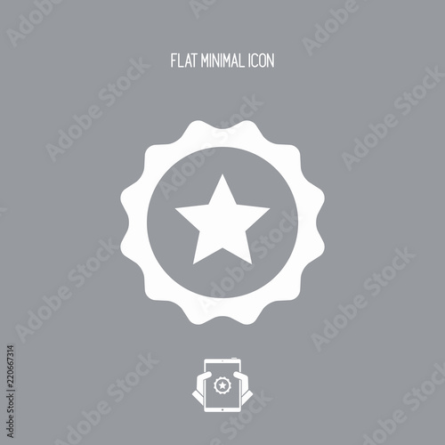 Rating symbol - Vector flat minimal icon