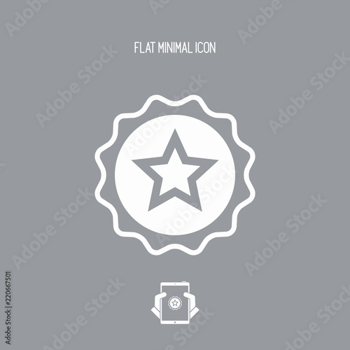 Rating star - Vector flat minimal icon