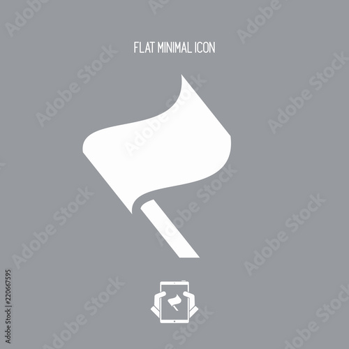 Flag concept - Vector flat minimal icon