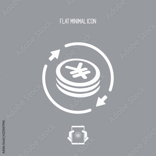 Money exchange icon - Yen