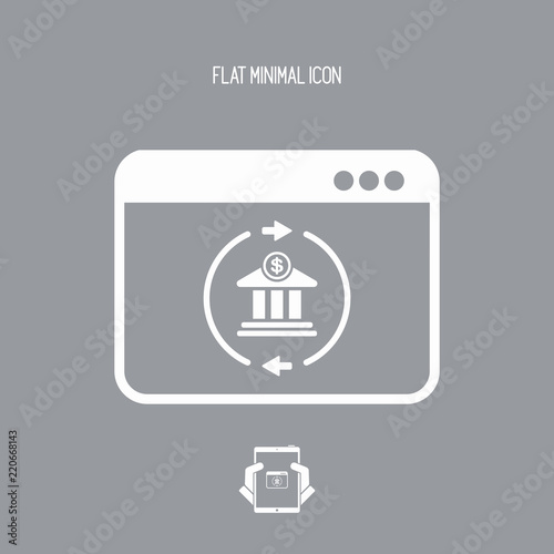 Web banking services icon