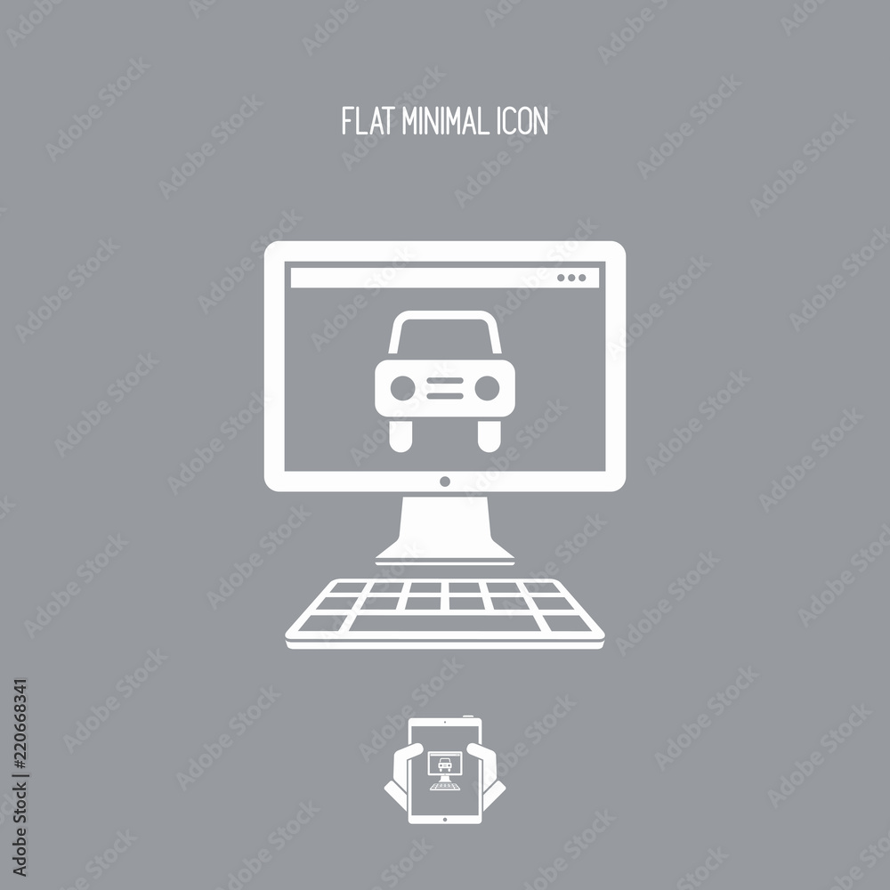 Car web service icon Car web service icon