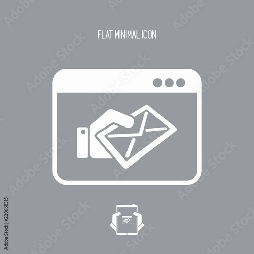 Web mail service icon